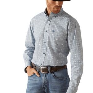 Ariat Blue Casual Button Down Shirt